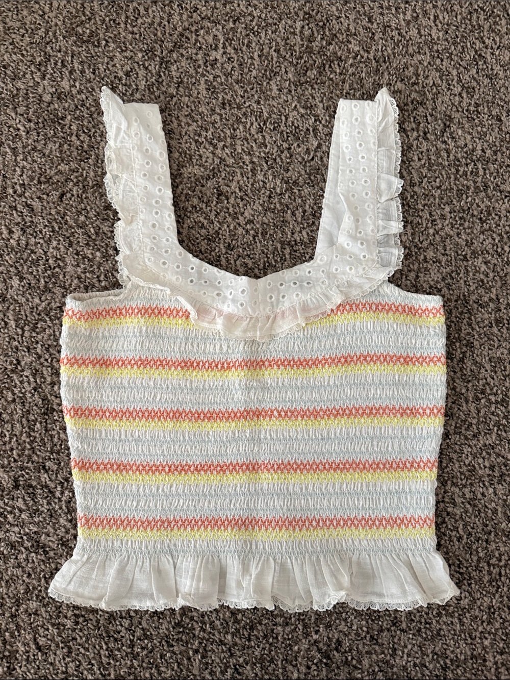 Heartloom Smocked Ruffle Top